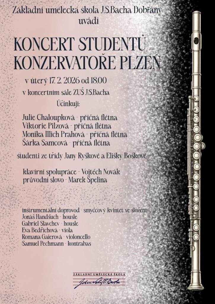 Koncert studentů Konzervatoře Plzeň